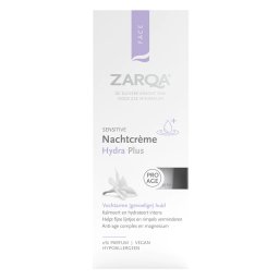 Zarqa Sensitive Nachtcrème Hydra Plus 0% Parfum