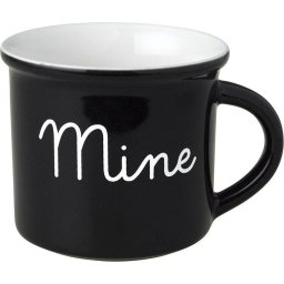 Dutch Rose Zwart/Wit Beker Mine Zwart