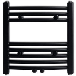 vidaXL Radiator / handdoekenrek gebogen 480x480 mm zwart