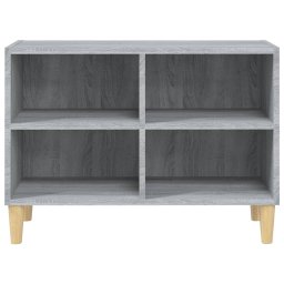 vidaXL Tv-meubel met houten poten 69,5x30x50 cm grijs sonoma eiken