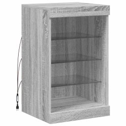 vidaXL Dressoir met LED-verlichting 41x37x67 cm grijs sonoma eiken