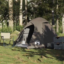 vidaXL Koepeltent 2-persoons waterdicht bruin