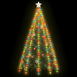 vidaXL Kerstboomverlichting met 300 LED's meerkleurig net 300 cm