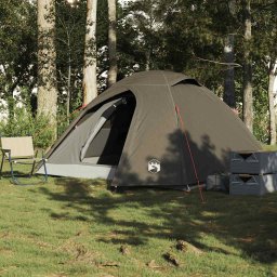vidaXL Koepeltent 4-persoons waterdicht bruin
