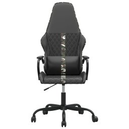 vidaXL Gamestoel kunstleer zwart en camouflage