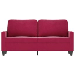 vidaXL Tweezitsbank 140 cm fluweel wijnrood