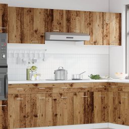 vidaXL Bovenkast Lyon 80x31x60 cm bewerkt hout oud houtkleurig