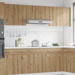 vidaXL Bovenkast Lyon 80x31x60 cm bewerkt hout artisanaal eikenkleur