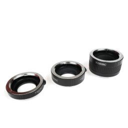 Caruba Tussenringen set voor Nikon Chroom (versie II)