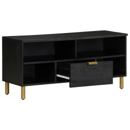 vidaXL Tv-meubel 100x33x46 cm bewerkt hout zwart
