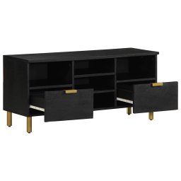 vidaXL Tv-meubel 100x33x46 cm bewerkt hout zwart