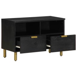 vidaXL Tv-meubel 70x33x46 cm bewerkt hout zwart