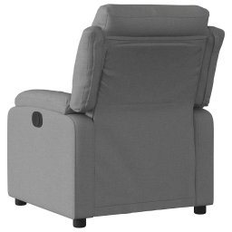 vidaXL Fauteuil verstelbaar stof donkergrijs