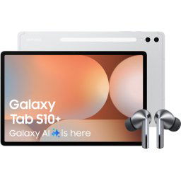 Samsung Galaxy Tab S10 Plus 12,4 inch 256GB Wifi Zilver + Galaxy Buds3 Pro Zwart
