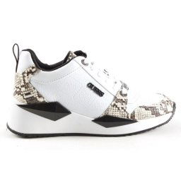 Guess Tallyn/Active Lady/Leather Lik -maat 37- Dames Sneakers - Wit-Zwart