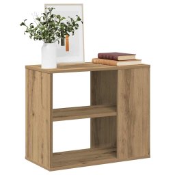 vidaXL Bijzetkast 60x30x50 cm bewerkt hout artisanaal eikenkleur