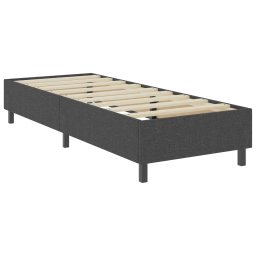 vidaXL Boxspringframe stof grijs 90x200 cm