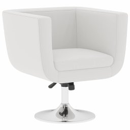 vidaXL Barstoelen 2 st kunstleer wit
