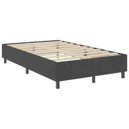 vidaXL Boxspringframe stof grijs 120x200 cm