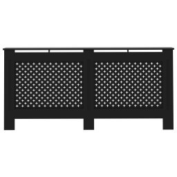 vidaXL Radiatorombouw 172x19x81,5 cm MDF zwart