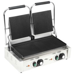 vidaXL Panini grill dubbel gegroefd 3600 W 57x30,5x20 cm