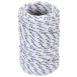vidaXL Boot touw 2 mm 100 m polypropyleen wit