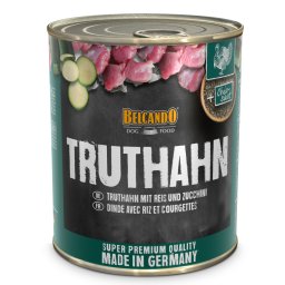 6x800g Super Premium Kalkoen met rijst & courgette Belcando Hondenvoer