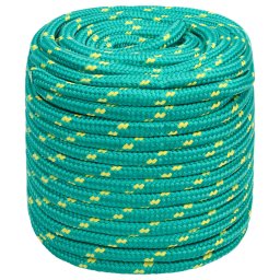 vidaXL Boottouw 16 mm 100 m polypropyleen groen