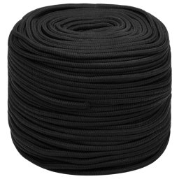vidaXL Boottouw 10 mm 50 m polypropeen zwart