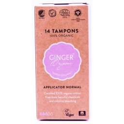 Ginger Organic Tampons Normal Met Applicator
