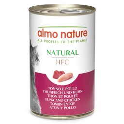 6 x 140 g Almo Nature HFC Kattenvoer - Tonijn & Kip