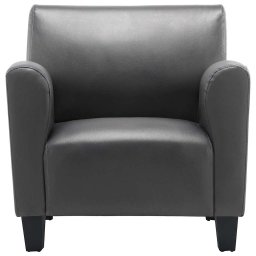 vidaXL Fauteuil kunstleer grijs
