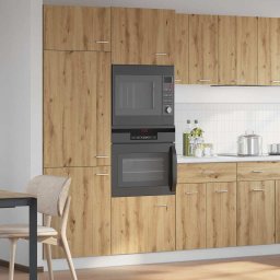 vidaXL Magnetronkast Lyon 60x57x207 cm bewerkt hout ambachtelijk eiken