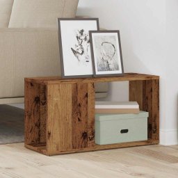 vidaXL Tv-meubel 60x24x32 cm bewerkt hout oud houtkleurig