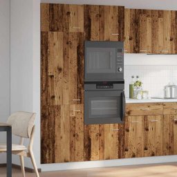 vidaXL Ombouwkast voor koelkast Lyon 60x57x207 cm bewerkt hout oud houtkleurig