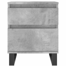 vidaXL Nachtkastje 40x35x50 cm bewerkt hout betongrijs