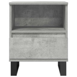 vidaXL Nachtkastje 40x35x50 cm bewerkt hout betongrijs