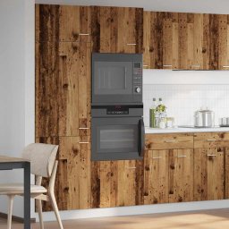 vidaXL Magnetronkast Lyon 60x57x207 cm bewerkt hout oud houtkleurig