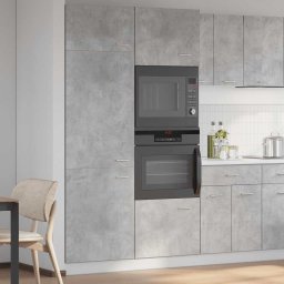 vidaXL Ombouwkast voor koelkast Lyon 60x57x207 cm bewerkt hout betongrijs