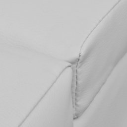 vidaXL Chaise longue kunstleer wit