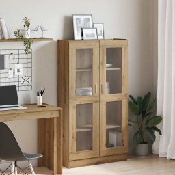 vidaXL Dressoir Artisan Eikenhout 82,5x30,5x150 cm Bewerkt Hout