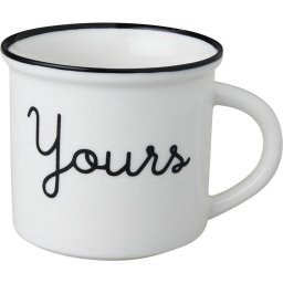 Dutch Rose Zwart/Wit Beker Yours Wit