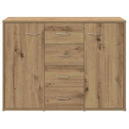 vidaXL Dressoir 88x30x64 cm bewerkt hout artisanaal eikenkleur