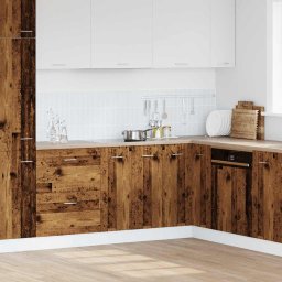 vidaXL Onderkast Lyon 60x46x81,5 cm bewerkt hout oud houtkleurig