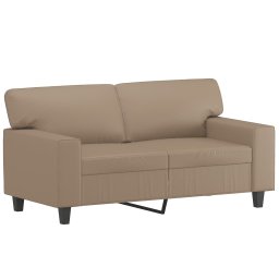 vidaXL 2-delige Loungeset kunstleer cappuccinokleurig