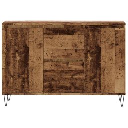 vidaXL Dressoir 101,5x35x70 cm bewerkt hout oud houtkleurig