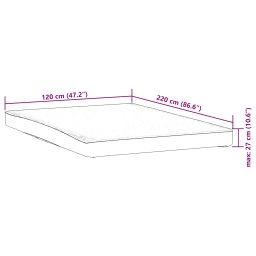 vidaXL Matrasbeschermer waterdicht 120x220 cm wit