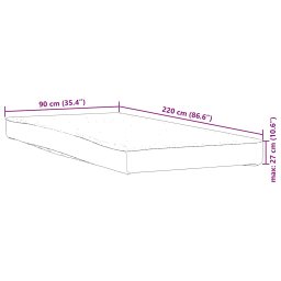 vidaXL Matrasbeschermer waterdicht 90x220 cm wit