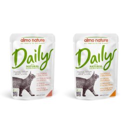 24x70g Maaltijdzakjes 2: Zalm Almo Nature Daily Menu Kattenvoer