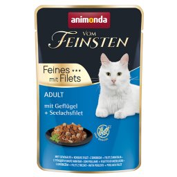 18x85g Adult Gevogelte/Koolvisfilet animonda Vom Feinsten Kattenvoer